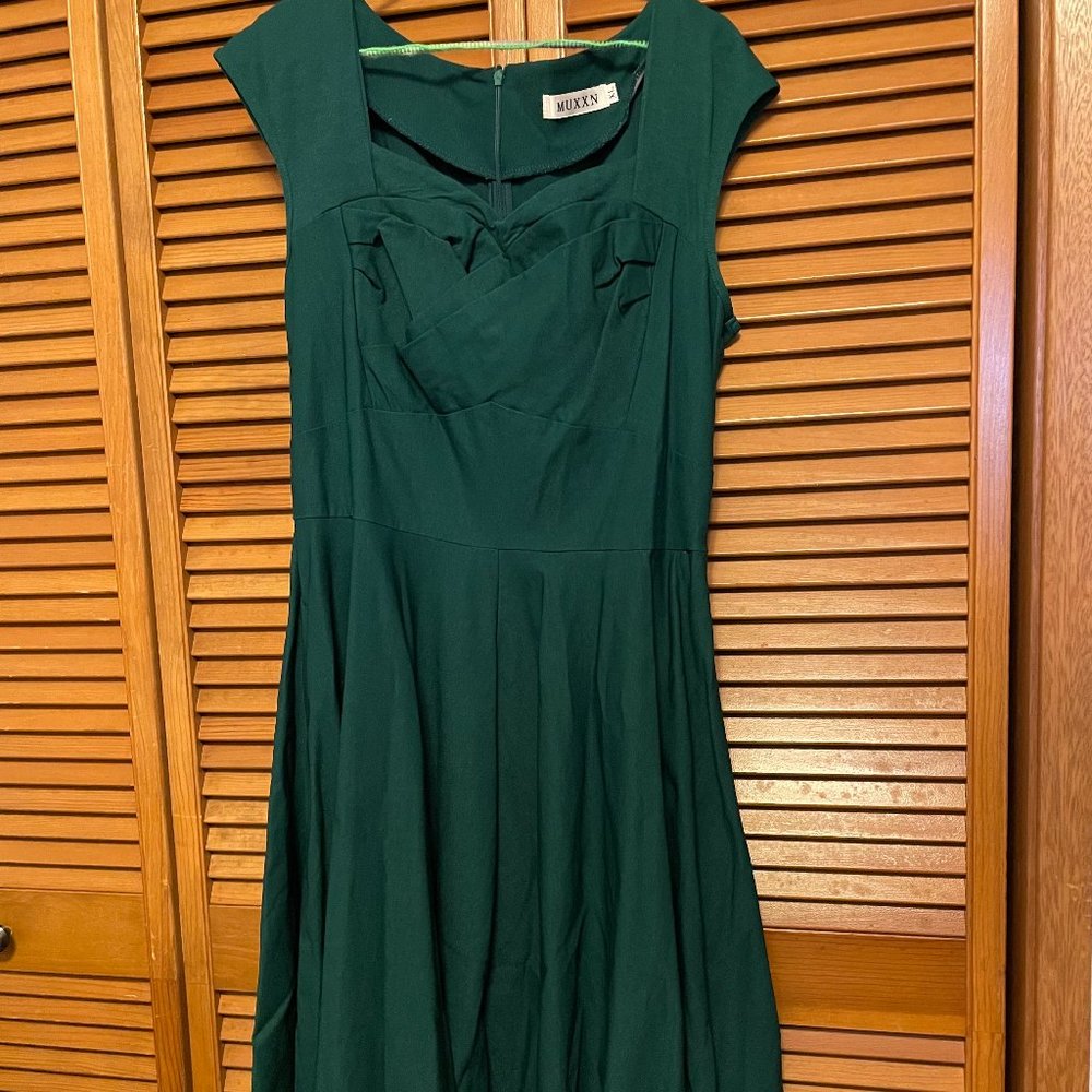 MUXXN 50's Short Sleeve Pleated Dress